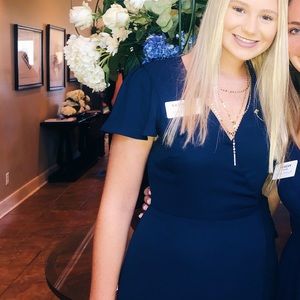 Show me your mumu navy blue bridesmaid dress